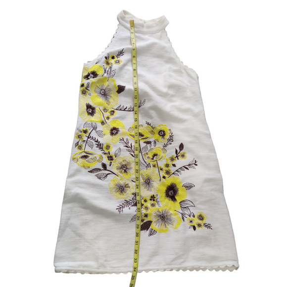 Anthropology, Mauve Sunflower Razorback Embroider Dress Size 4 #1312 - Picture 9 of 11